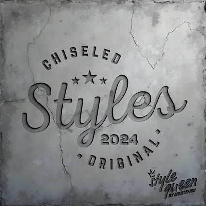 Stone Chiseled Photoshop Effect Styles & Textures
